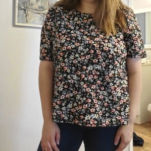 LOFT Embroidered Floral Top